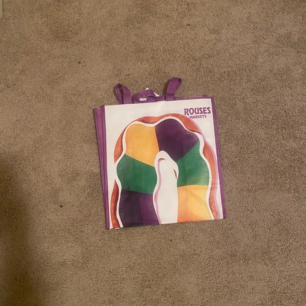 ⚜️💚⚜️💜 Mardi Gras Reusable Shopping Bag - Picture 1 of 3